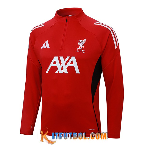 Sudadera De Entrenamiento FC Liverpool Rojo/Blanco/Negro 2025/2026