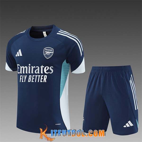 Camiseta Entrenamiento Arsenal Ninos Azul/Blanco 2025/2026