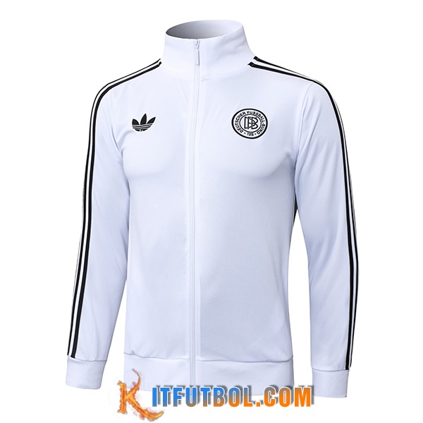 Chaquetas Futbol Alemania Blanco/Negro 2025/2026