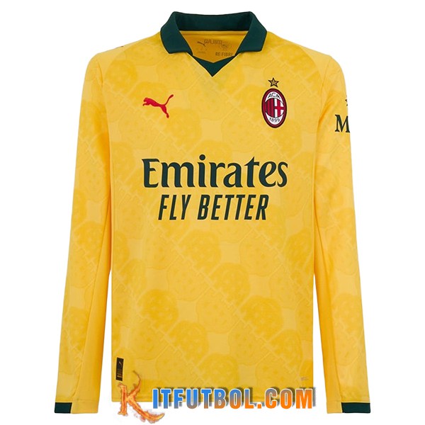 Nueva Camisetas De Futbol AC Milan Tercera Manga Largas 2025/2026