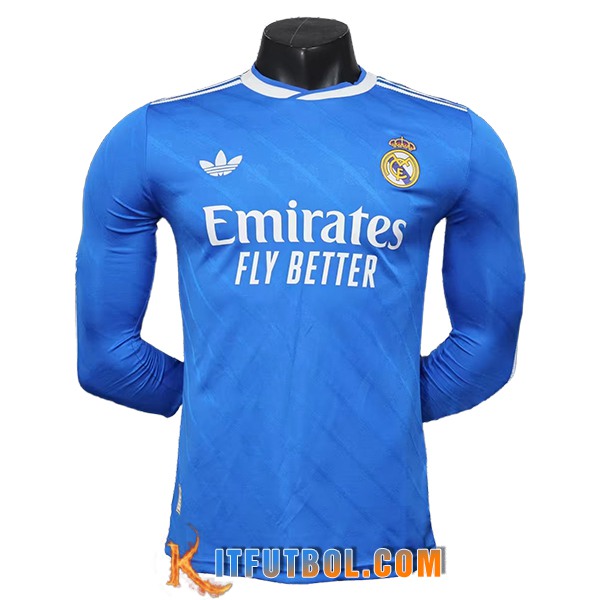 Camisetas De Futbol Real Madrid Tercera Manga Largas 2025/2026