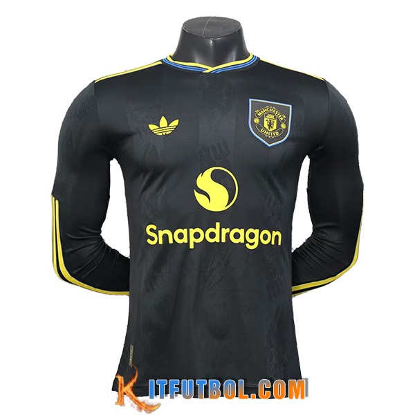 Camisetas De Futbol Manchester United Tercera Manga Largas 2025/2026