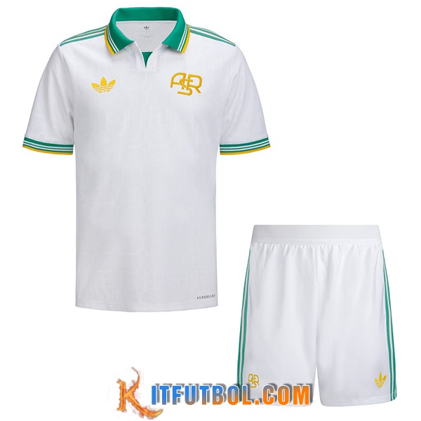Nueva Camisetas De Futbol AS Roma Ninos Segunda 2025/2026
