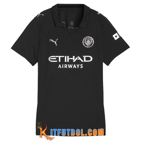 Nueva Camisetas De Futbol Manchester City Mujer Segunda 2025/2026