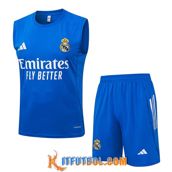 Camiseta Entrenamiento sin mangas Real Madrid Azul 2025/2026 -02