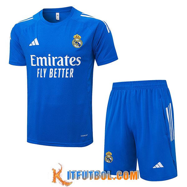 Camiseta Entrenamiento Real Madrid Azul/Blanco 2025/2026