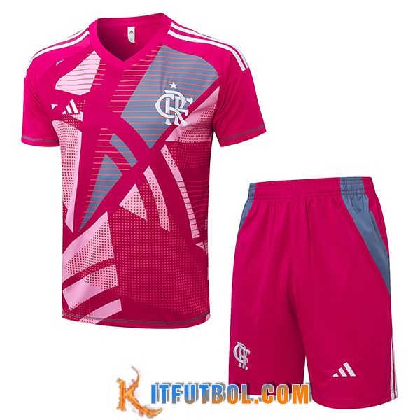 Camiseta Entrenamiento Flamengo Rosa/Gris 2025/2026
