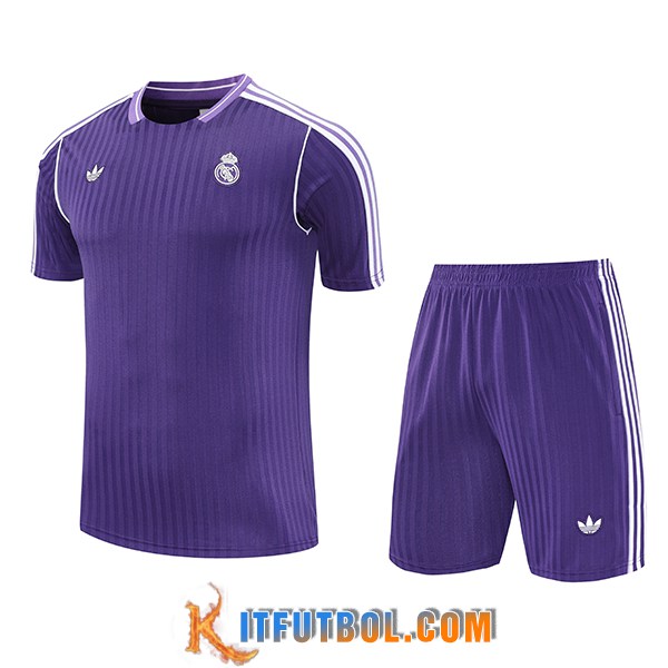 Camiseta Entrenamiento Real Madrid Violeta/Blanco 2025/2026 -02