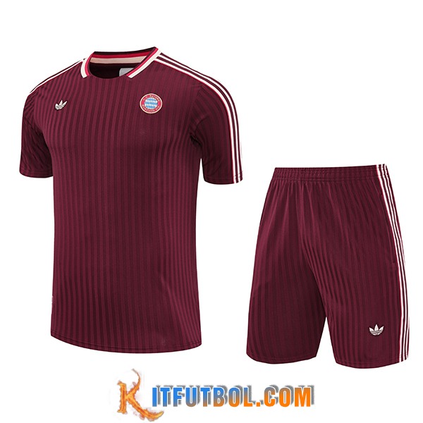 Camiseta Entrenamiento Bayern Munich Rojo/Blanco 2025/2026 -04