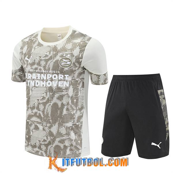 Camiseta Entrenamiento PSV Eindhoven Beige/Marrón 2025/2026