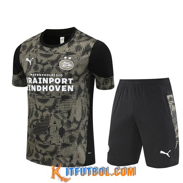 Camiseta Entrenamiento PSV Eindhoven Marrón/Negro 2025/2026