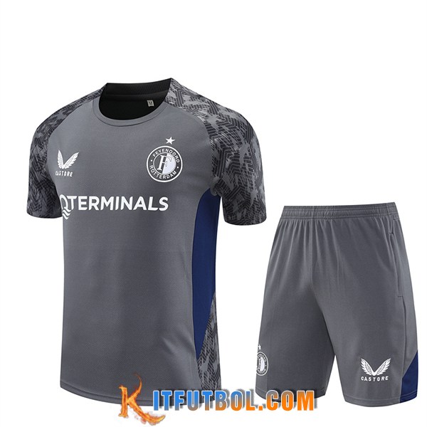 Camiseta Entrenamiento Feyenoord Gris/Azul 2025/2026