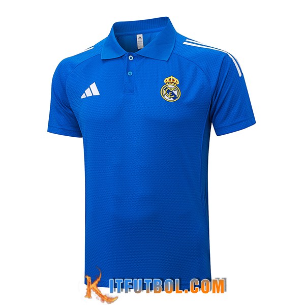 Camiseta Polo Real Madrid Azul/Blanco 2025/2026