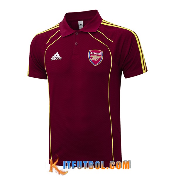 Camiseta Polo Arsenal Rojo/Amarillo 2025/2026 -02