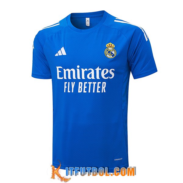 Camiseta Entrenamiento Real Madrid Azul/Blanco 2025/2026