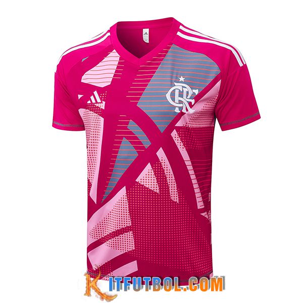 Camiseta Entrenamiento Flamengo Rosa/Gris 2025/2026