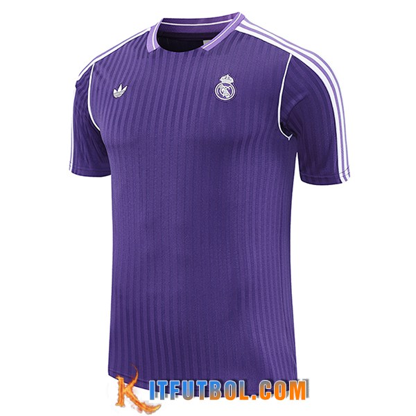 Camiseta Entrenamiento Real Madrid Violeta/Blanco 2025/2026 -02