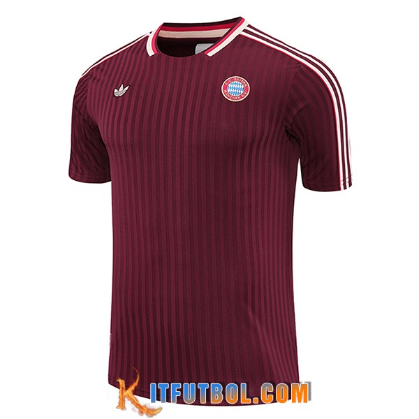 Camiseta Entrenamiento Bayern Munich Rojo/Blanco 2025/2026 -02