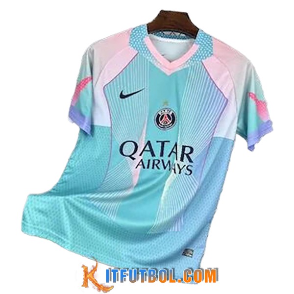 Camiseta Entrenamiento PSG Azul/Rosa 2025/2026