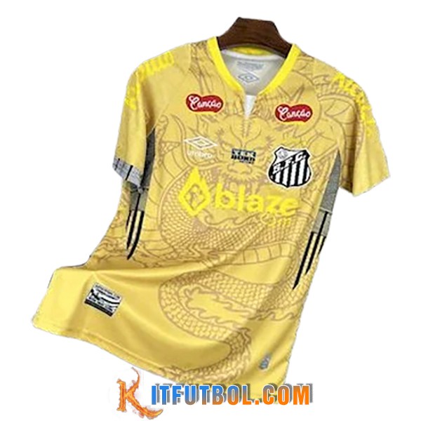 Camiseta Entrenamiento Santos Amarillo 2025/2026