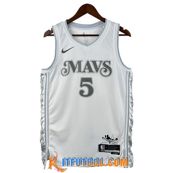 Camisetas NBA Dallas Mavericks (RUSSELL #5) 2025/26 Blanco/Gris