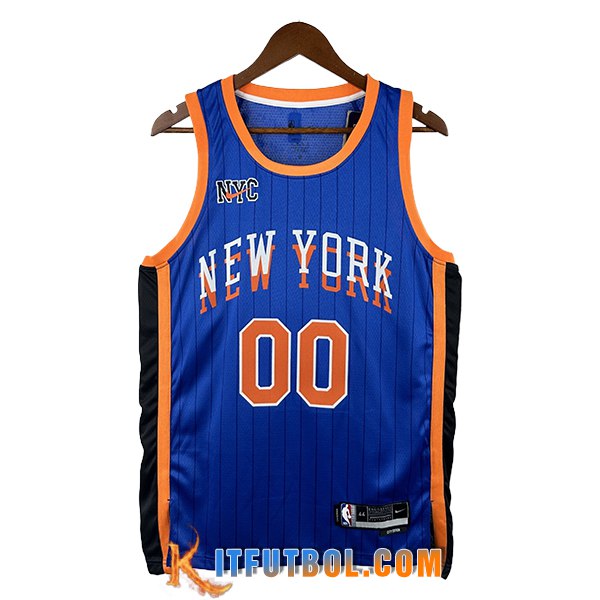 Camisetas NBA New York Knicks (CLARKSON #00) 2025/26 Azul/Negro/Naranja