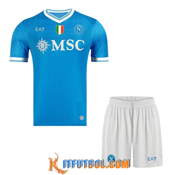 Camisetas Futbol SSC Napoli Primera + Cortos 2025/2026