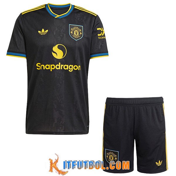 Camisetas Futbol Manchester United Tercera + Cortos 2025/2026