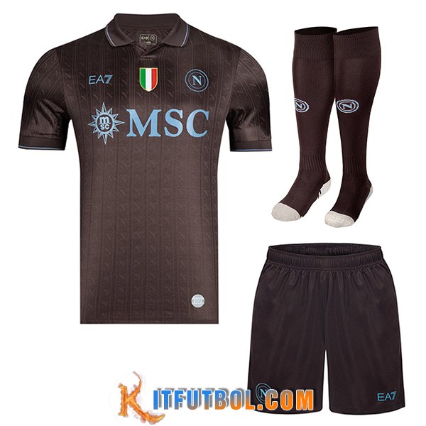 Camisetas Futbol SSC Napoli Tercera (Cortos + Calcetines) 2025/2026