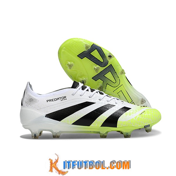 Adidas Botas De Fútbol 25 Predator Elite FG Blanco/Negro/Verde