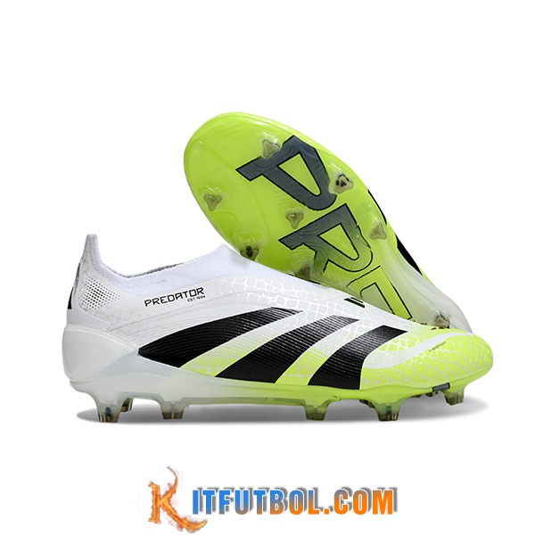 Adidas Botas De Fútbol 25 Predator Elite LL FG Blanco/Negro/Verde