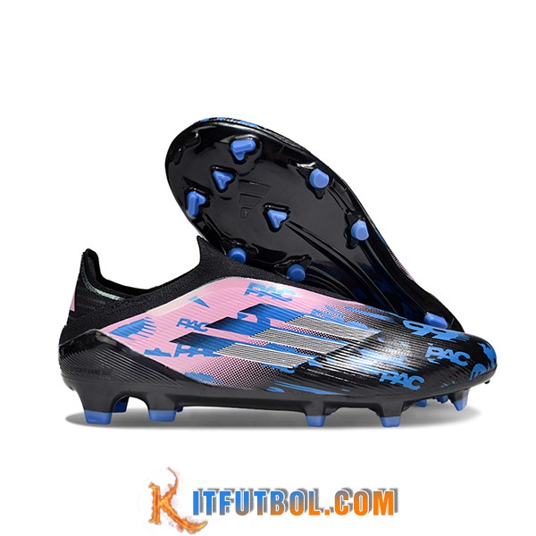 Adidas Botas De Fútbol F50 Elite Laceless FG Rosa/Negro/Azul