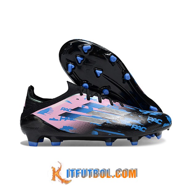 Adidas Botas De Fútbol F50 Elite FG Rosa/Negro/Azul -02