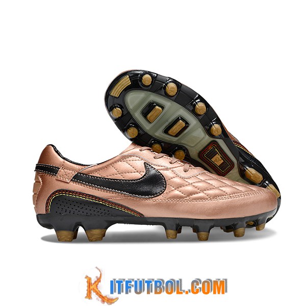 Nike Botas De Fútbol Tiempo Legend R10 Elite FG Marrón/Negro