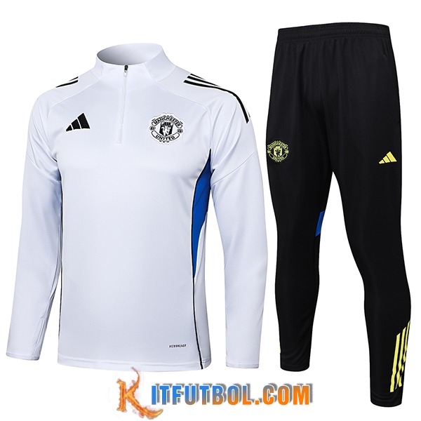 Chandal Equipos De Futbol Manchester United Blanco/Azul 2025/2026