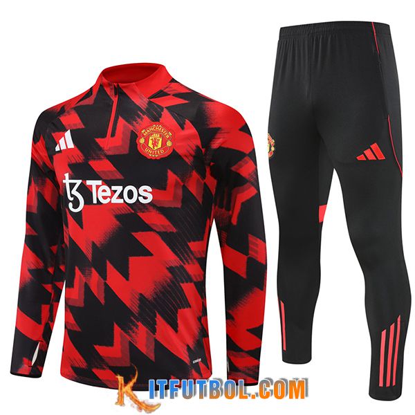 Chandal Equipos De Futbol Manchester United Rojo/Negro 2025/2026