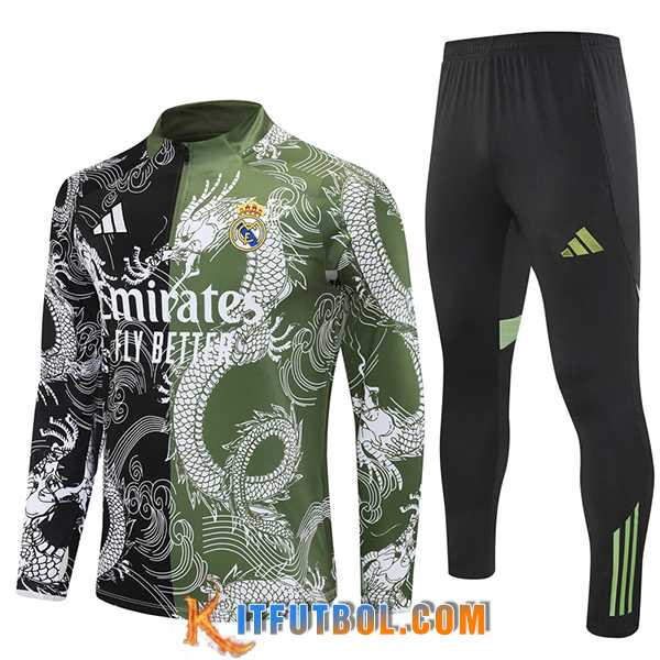 Chandal Equipos De Futbol Real Madrid Negro/Verde/Blanco 2025/2026
