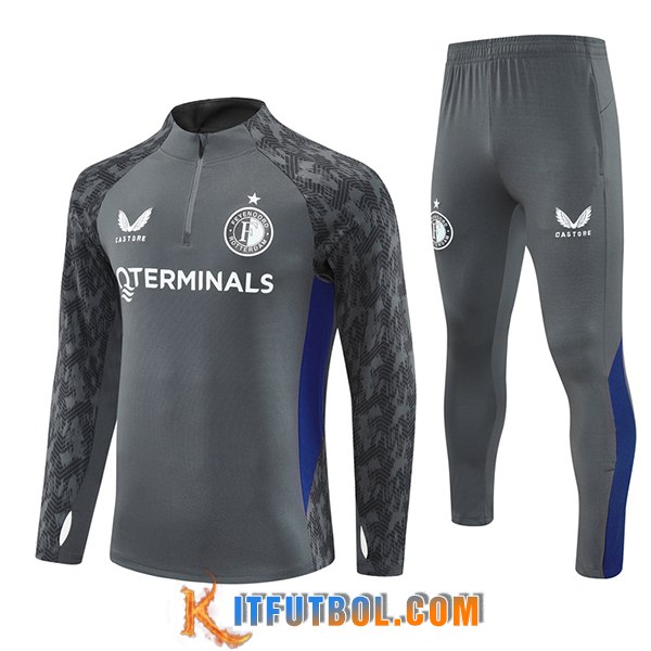 Chandal Equipos De Futbol Feyenoord Gris/Azul 2025/2026