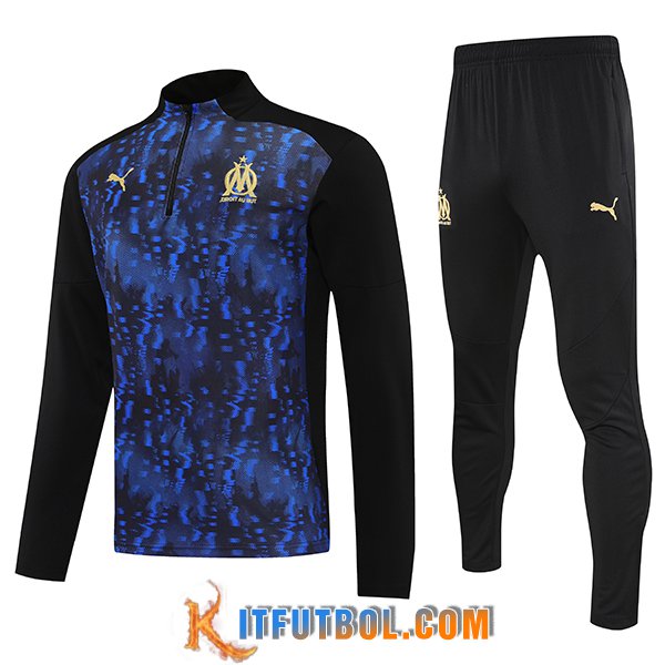 Chandal Equipos De Futbol Marsella Negro/Azul 2025/2026