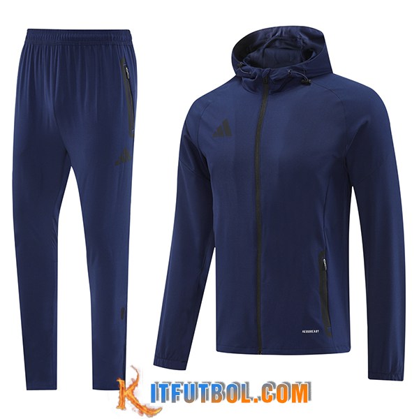 Chaqueta Con Capucha Chandal Rompevientos Adidas azul real 2025/2026