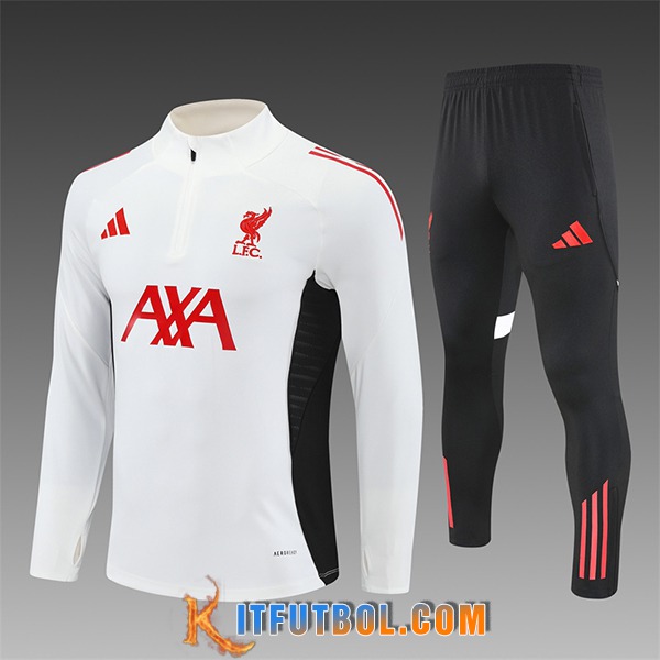 Chandal Equipos De Futbol FC Liverpool Ninos Beige/Negro/Rojo 2025/2026