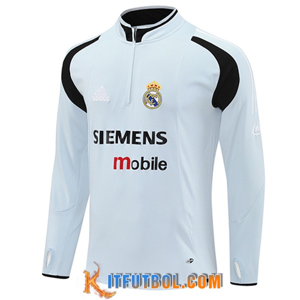 Sudadera De Entrenamiento Real Madrid Gris Claro 2025/2026
