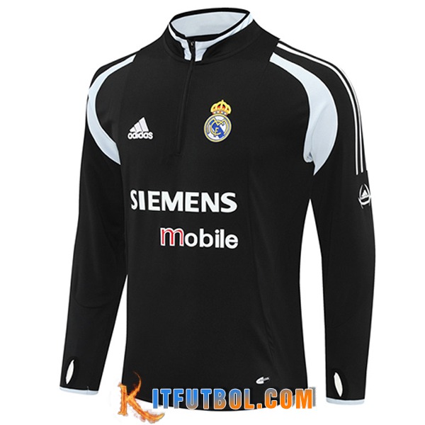 Sudadera De Entrenamiento Real Madrid Negro/Gris 2025/2026 -02
