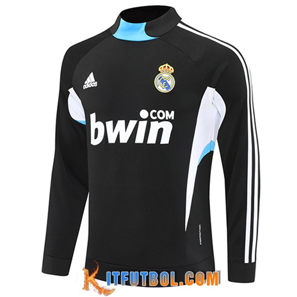 Sudadera De Entrenamiento Real Madrid Negro/Blanco/Azul 2025/2026