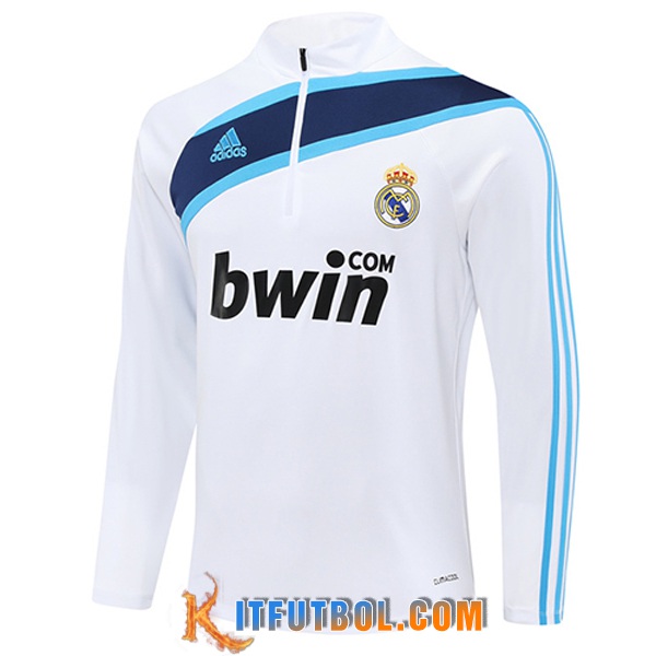 Sudadera De Entrenamiento Real Madrid Blanco/Azul 2025/2026