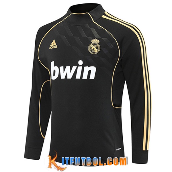 Sudadera De Entrenamiento Real Madrid Negro/Amarillo 2025/2026