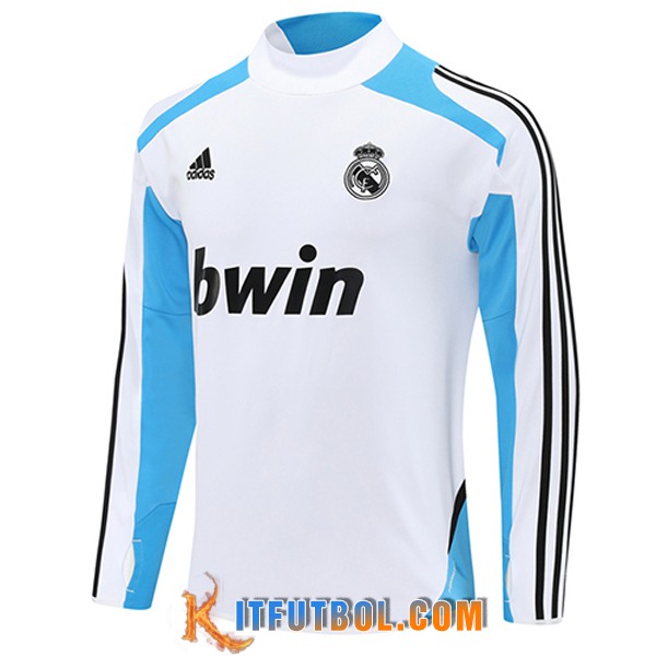 Sudadera De Entrenamiento Real Madrid Blanco/Azul/Negro 2025/2026 -02