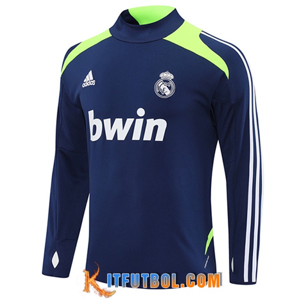 Sudadera De Entrenamiento Real Madrid Azul/Verde 2025/2026 -03