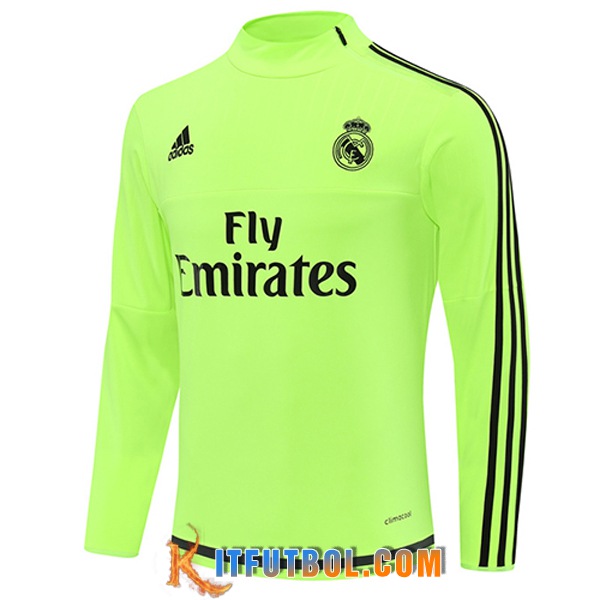 Sudadera De Entrenamiento Real Madrid Verde/Negro 2025/2026