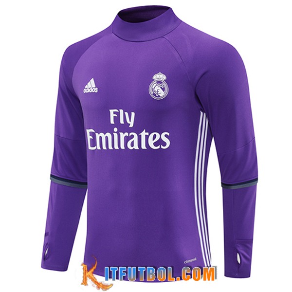 Sudadera De Entrenamiento Real Madrid Violeta/Blanco 2025/2026 -02